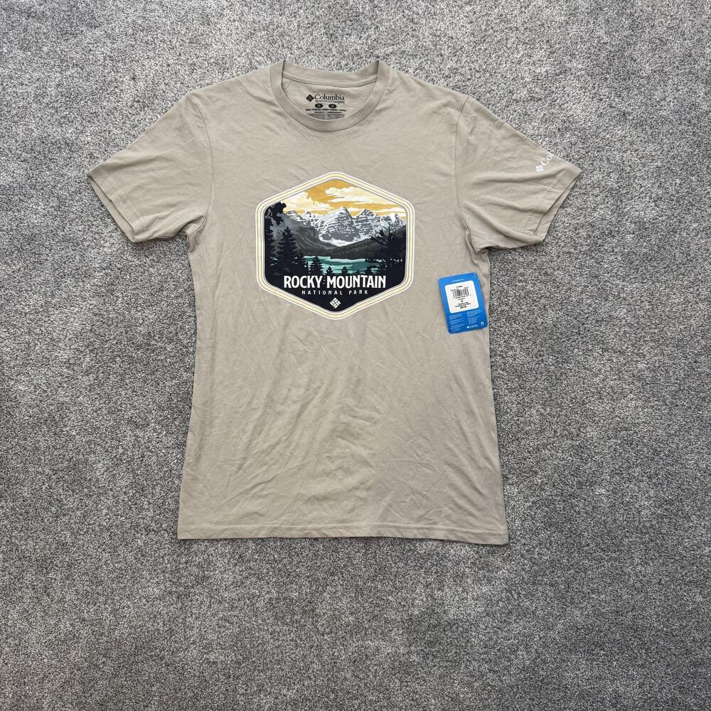 Columbia‎ Shirt Mens Medium Rocky Mountain National Park Graphic Tee NWT Outdoor